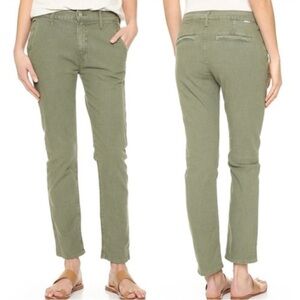MOTHER The Vagabond Prep Olive Green jeans Pants